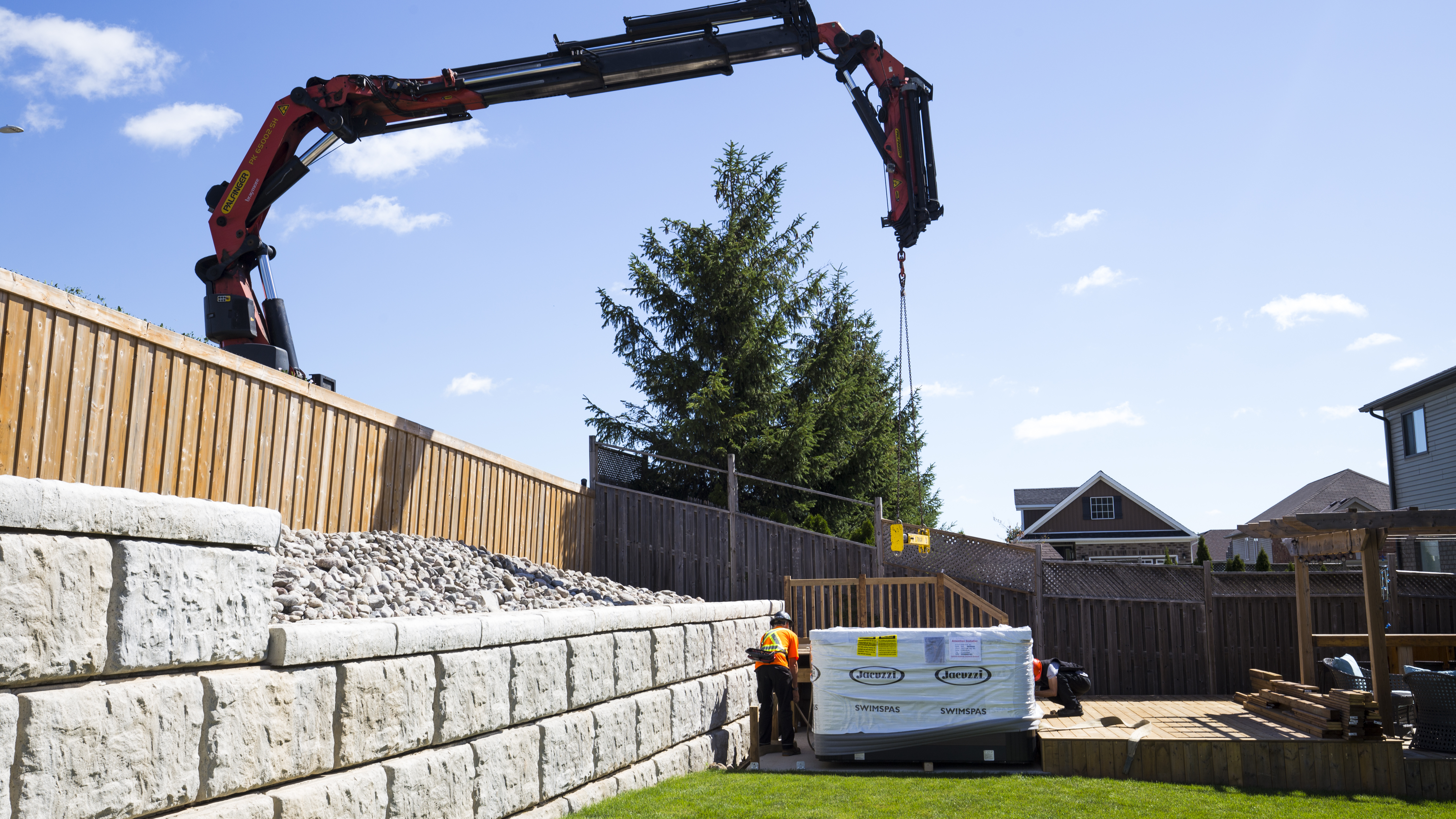 Installing a swim spa