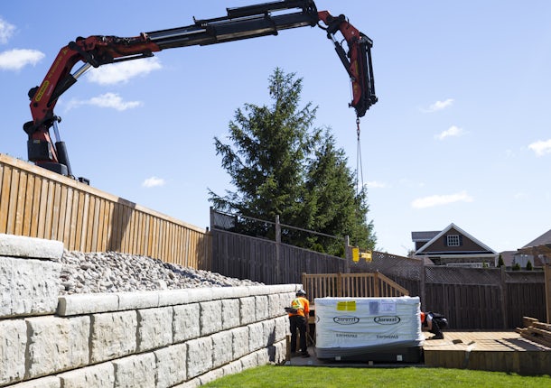 Installing a swim spa