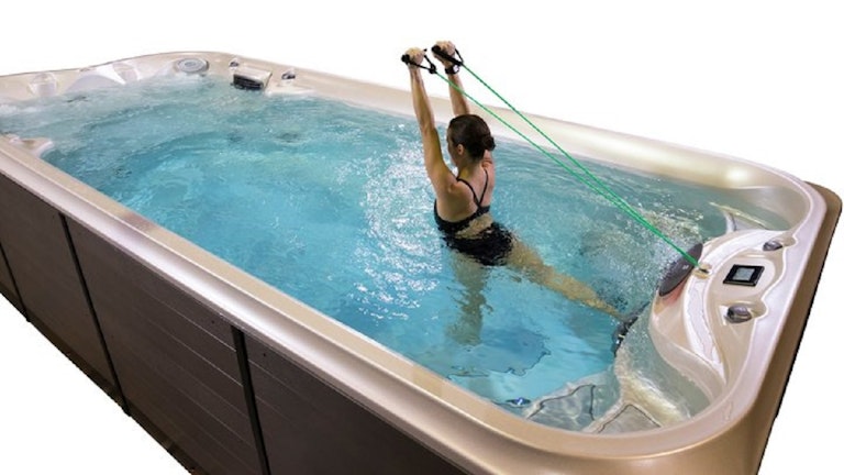 Swim spa fitness for balance