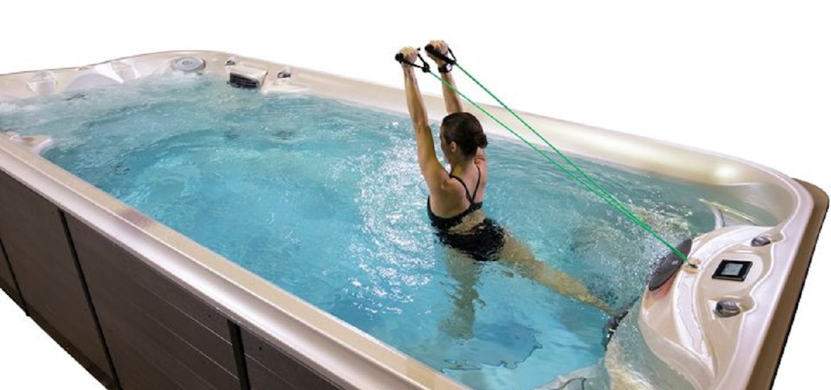 Swim spa fitness for balance