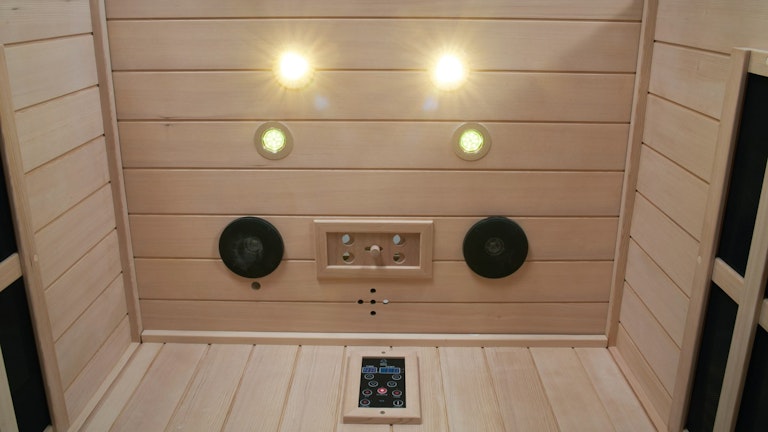 Bluetooth® speakers in infrared sauna