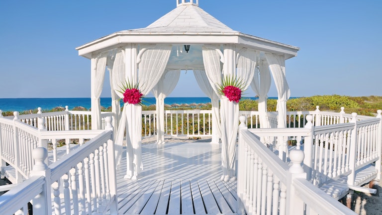 white gazebo