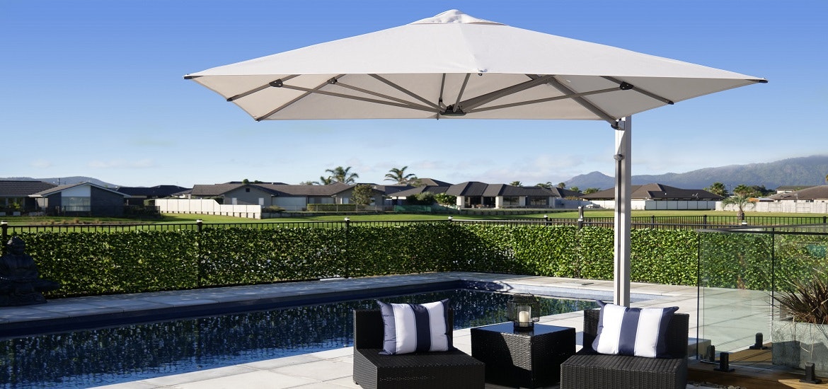 Outdoor umbrellas in NZ Costs and comparisons