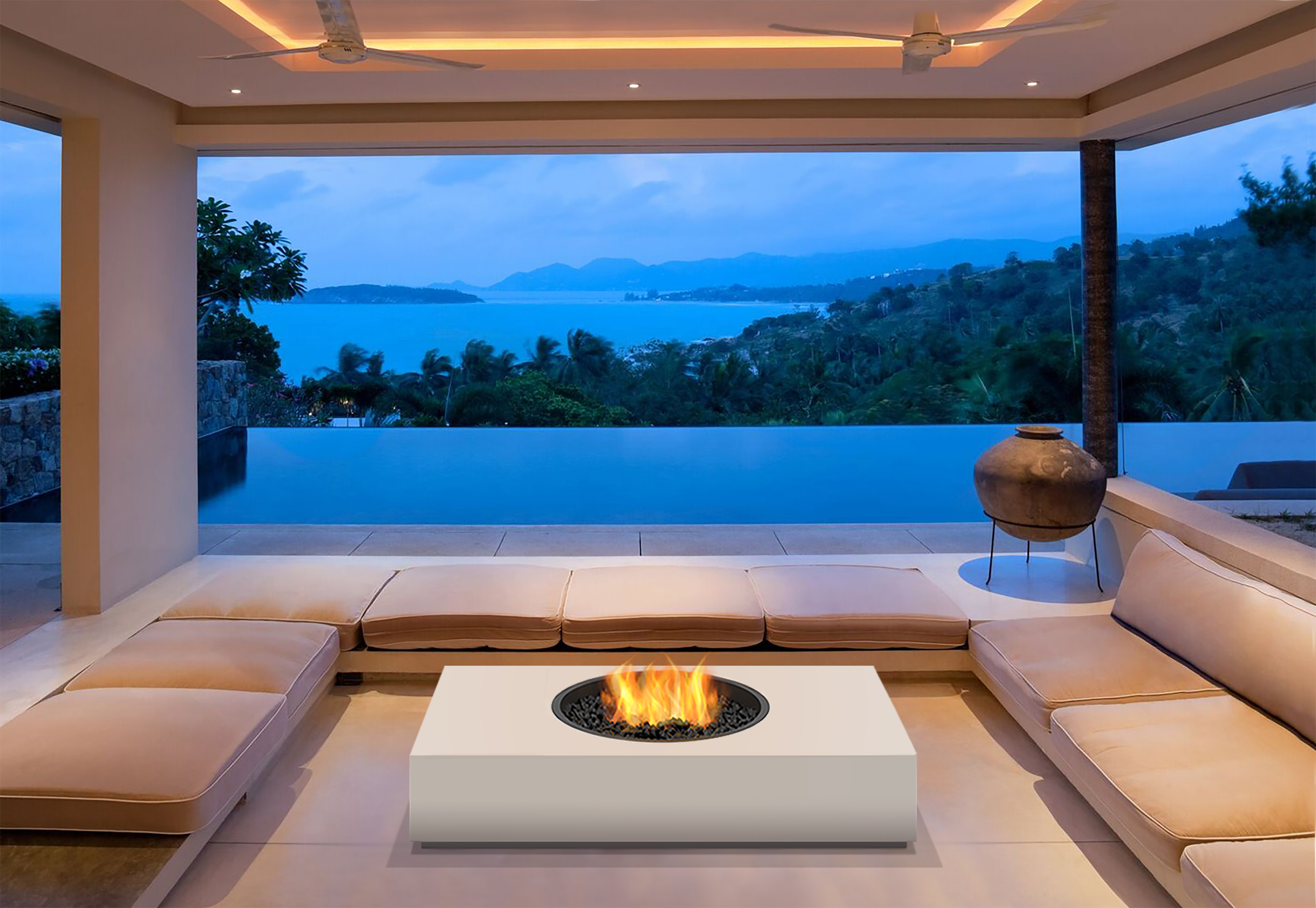 Martini 50™ Fire Table From EcoSmart™ Spa World NZ