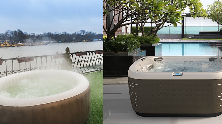 inflatable vs portable spa