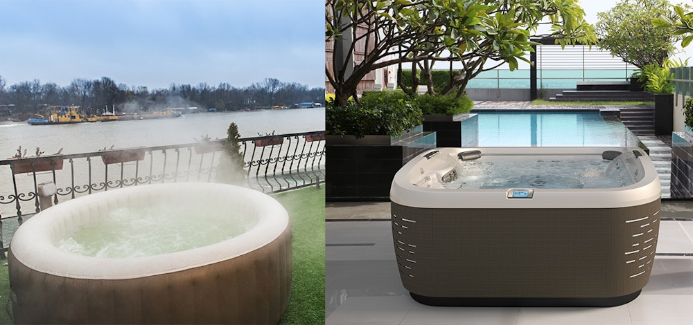 Inflatable or hard shell spa pool? | Spa World Australia