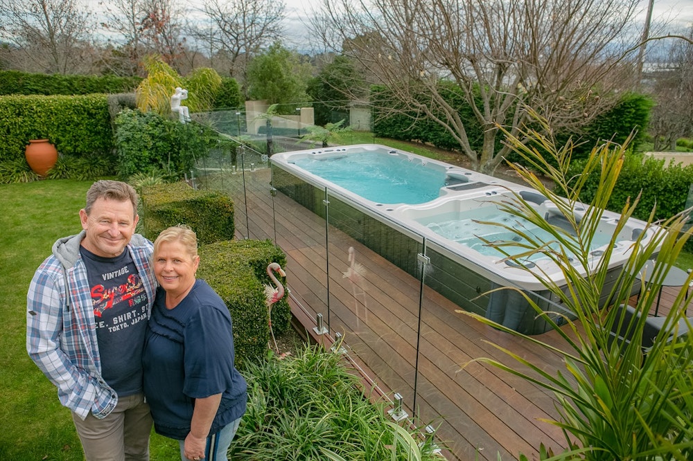 Swim spa in a deck Start to finish Spa World Australia