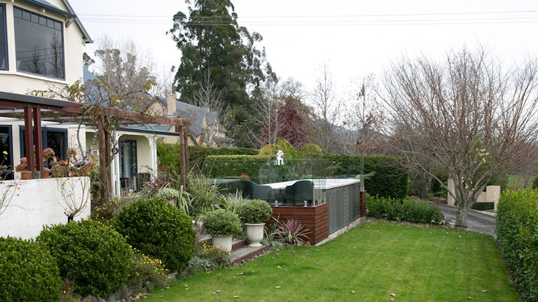 Pool in a garden