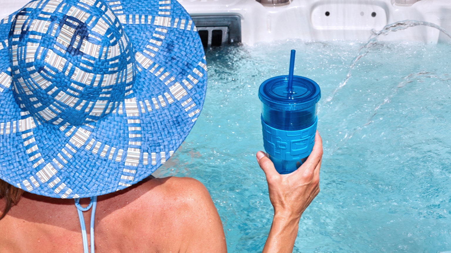 Sun protection in a spa