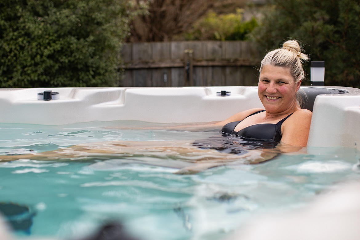 Getting fitter and stronger in a swim spa hero