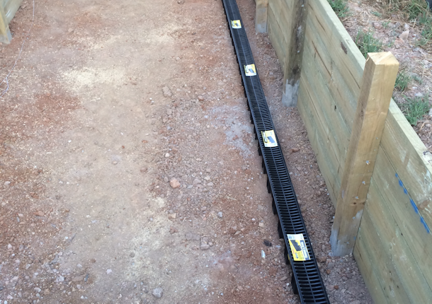 Drainage for swim spa pit in ground