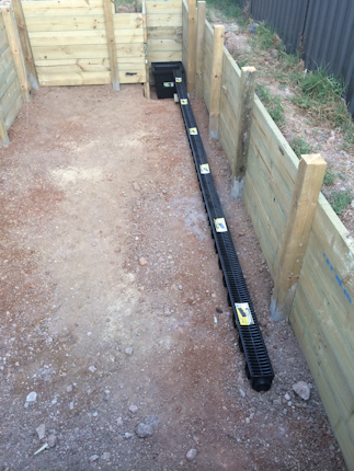 Drainage for swim spa pit in ground