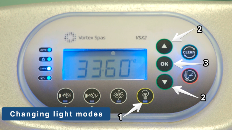 Changing light modes