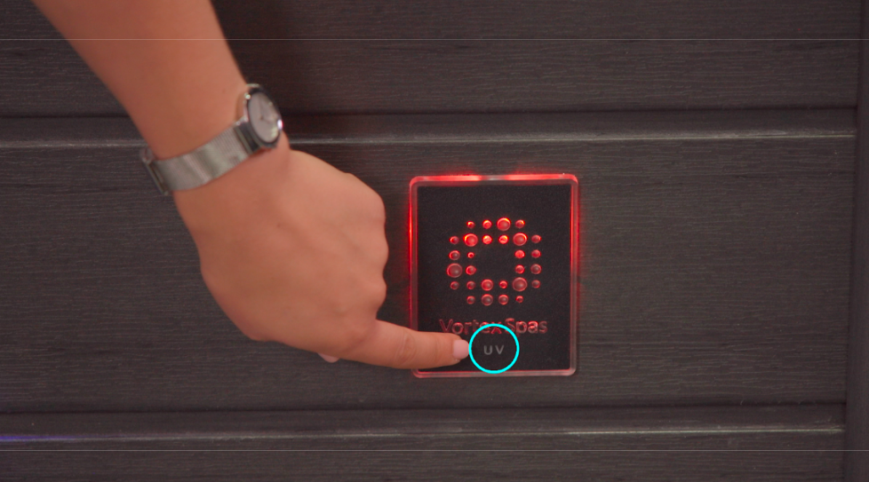 Vortex spa health badge UV light