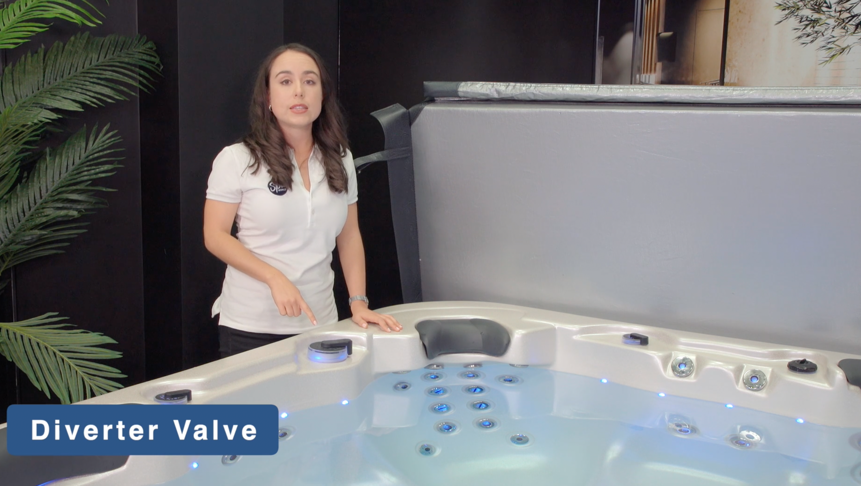 Vortex spa diverter valve