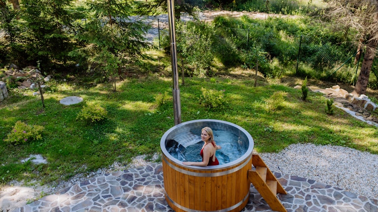 Stainless hot tub
