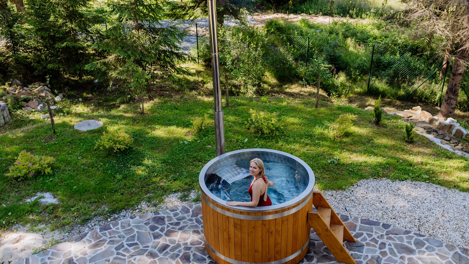 Stainless hot tub