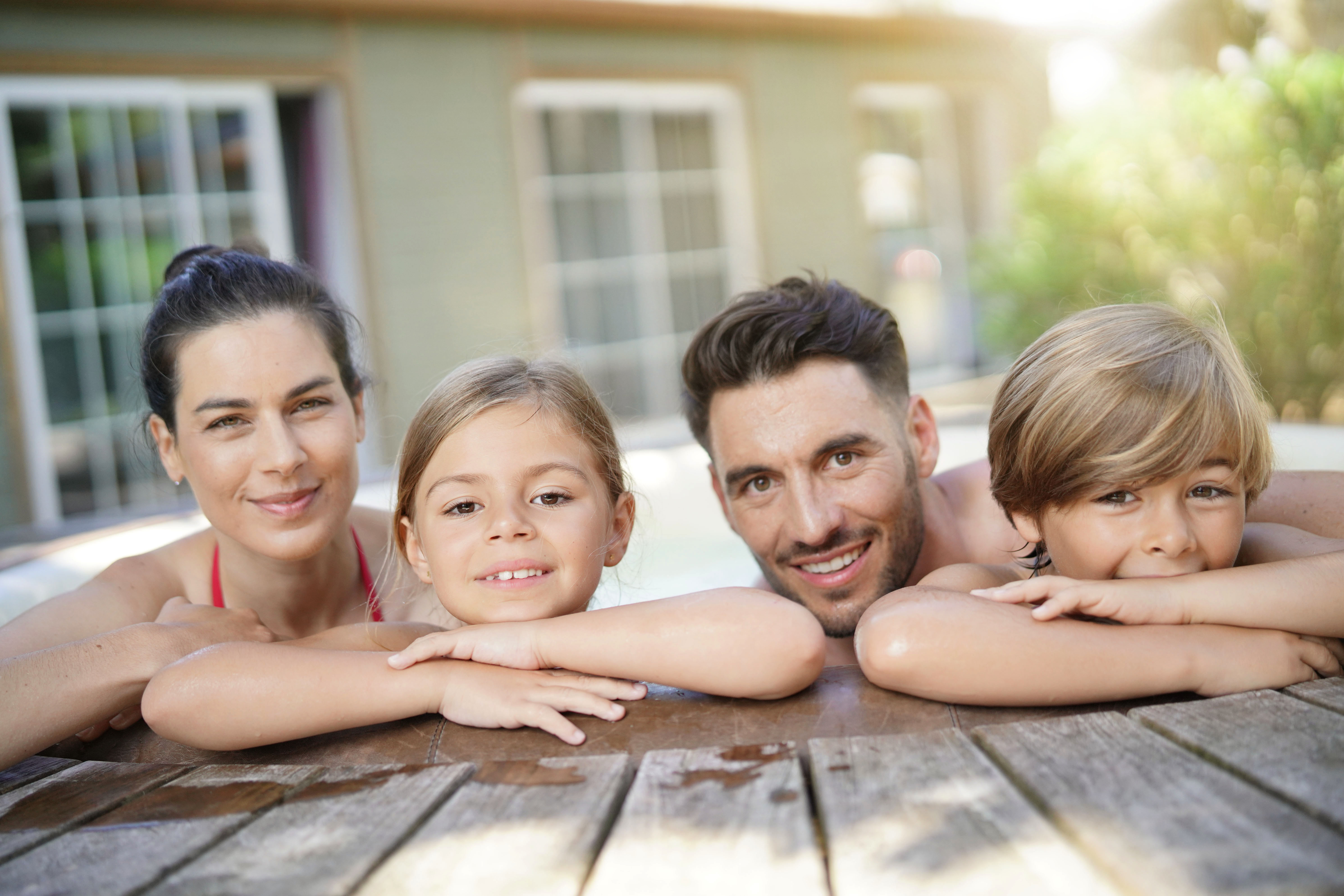 Family hot tub