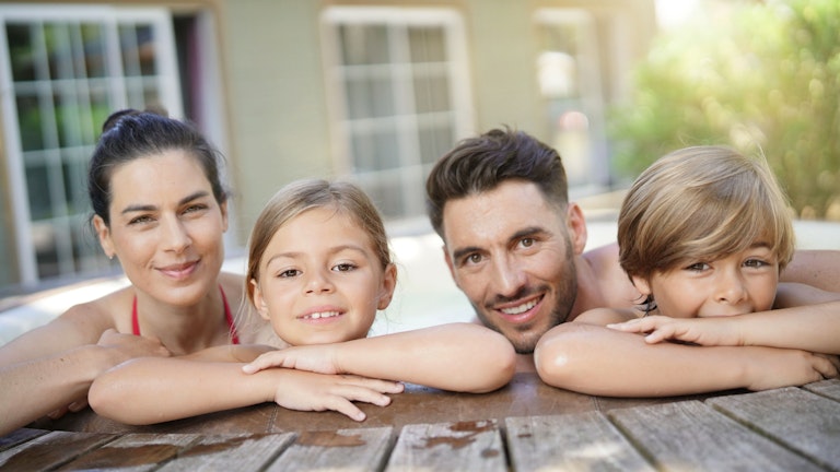 Family hot tub