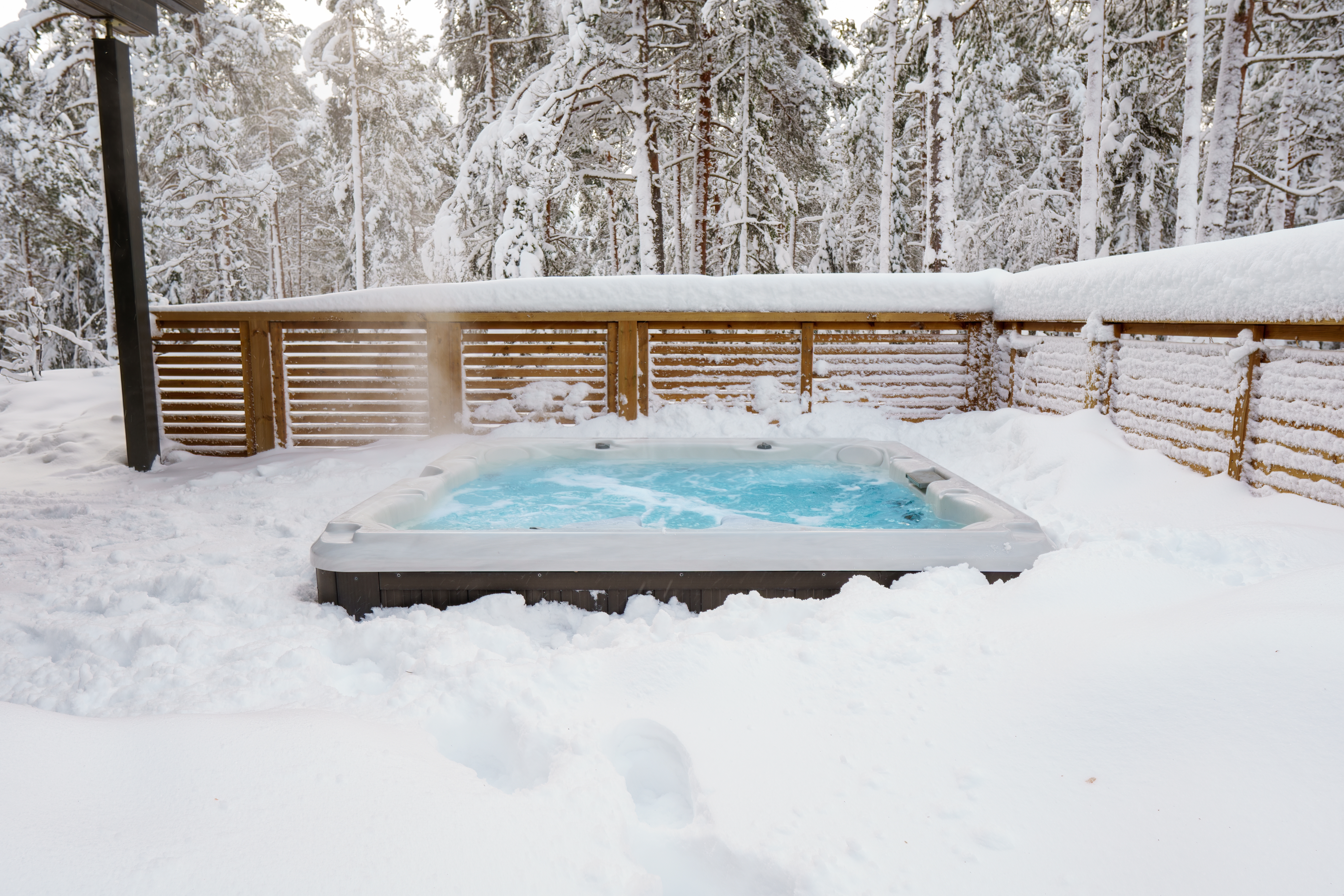 Hot tubs for winter
