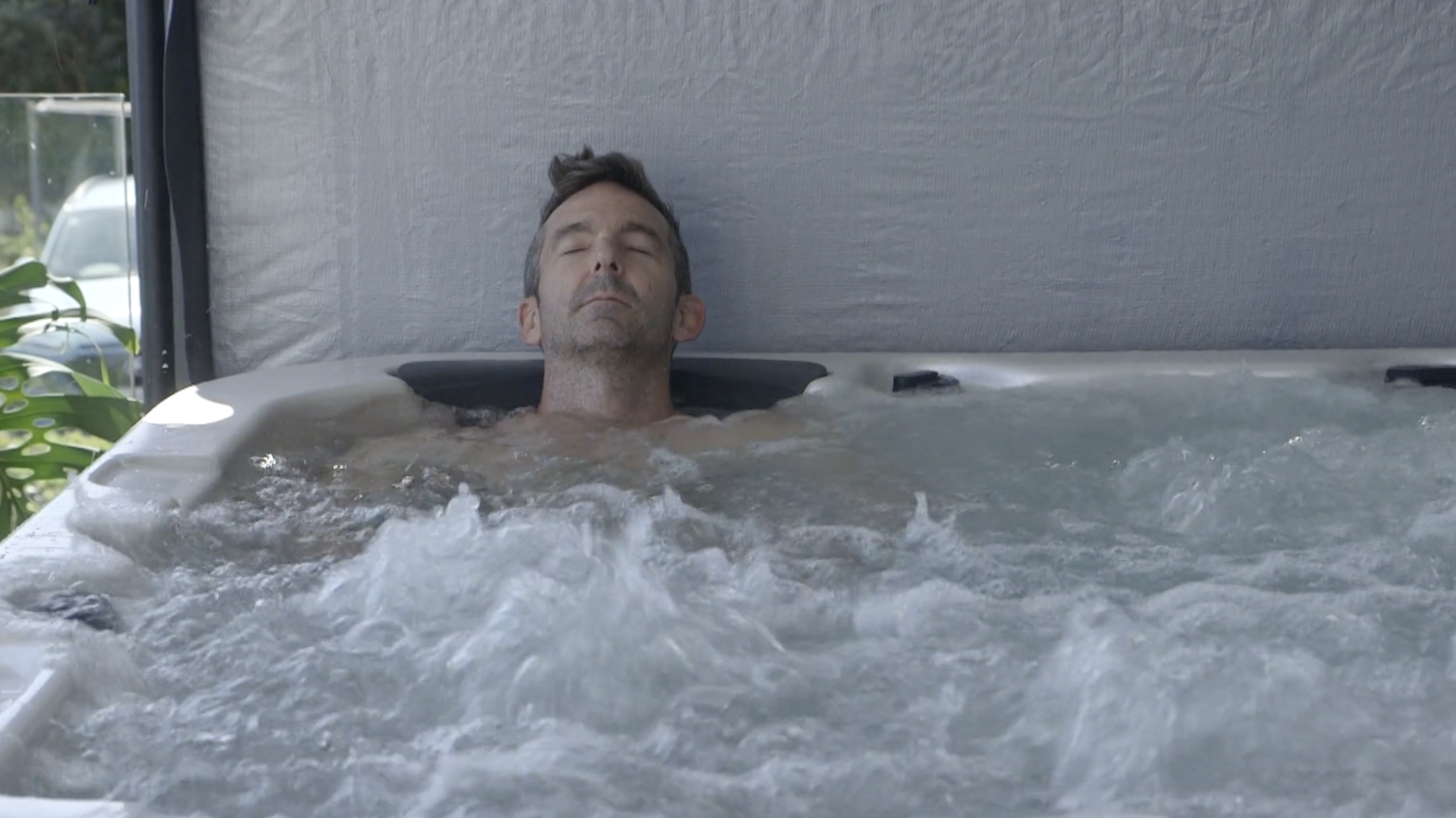 man in spa