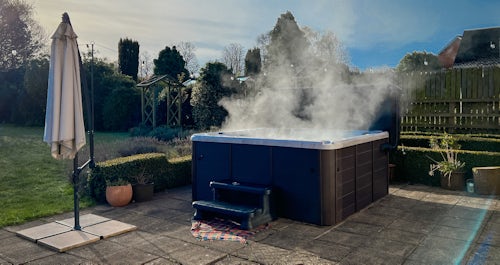 steam from a hot tub