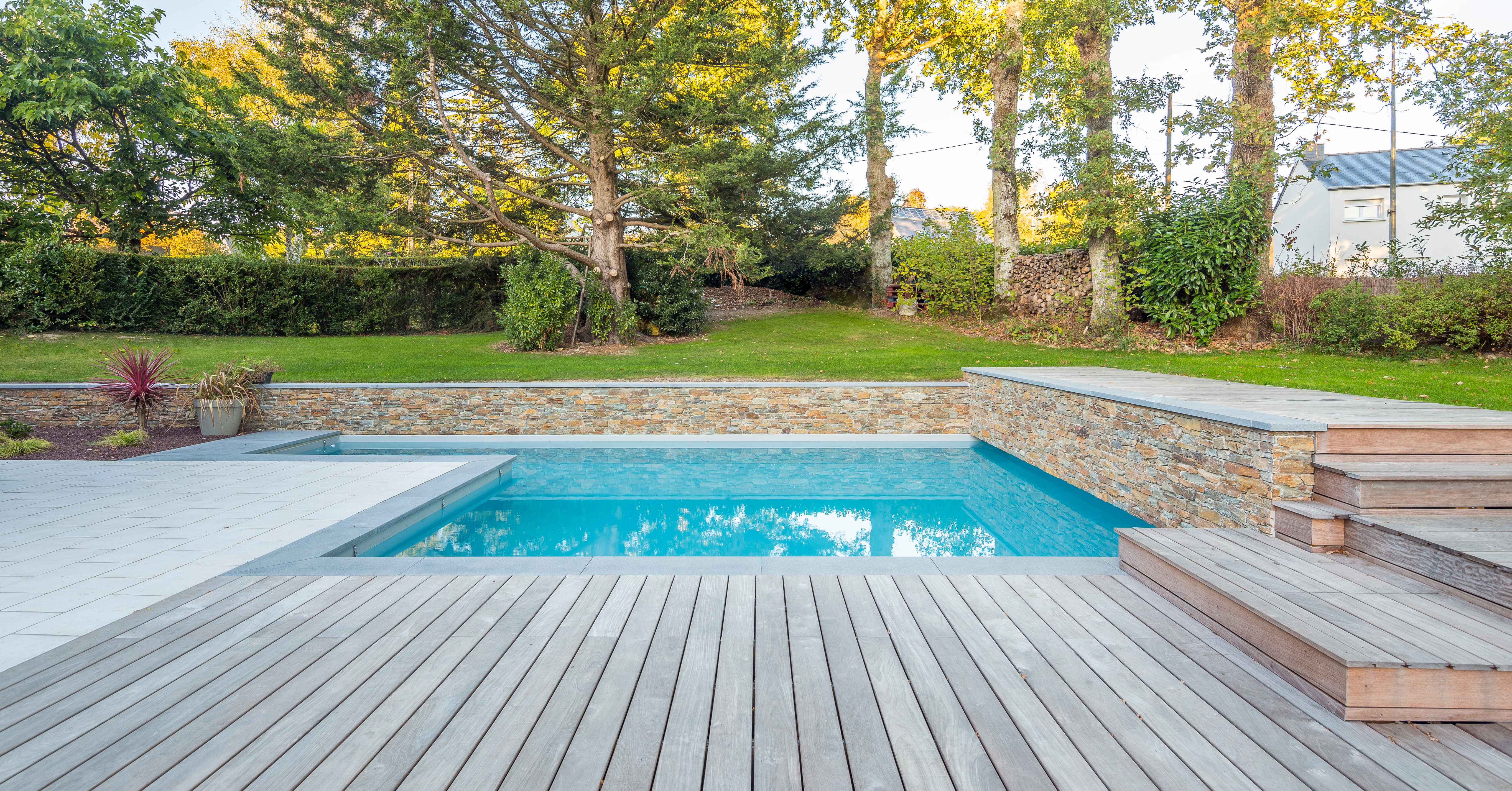 small in-ground plunge pool