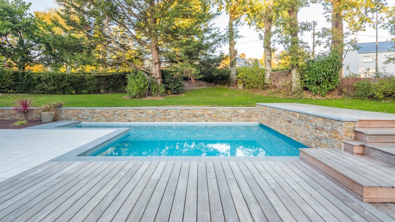 small in-ground plunge pool