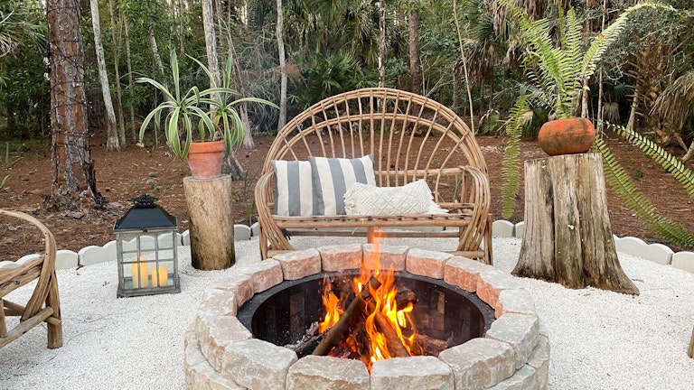 wood fire pit