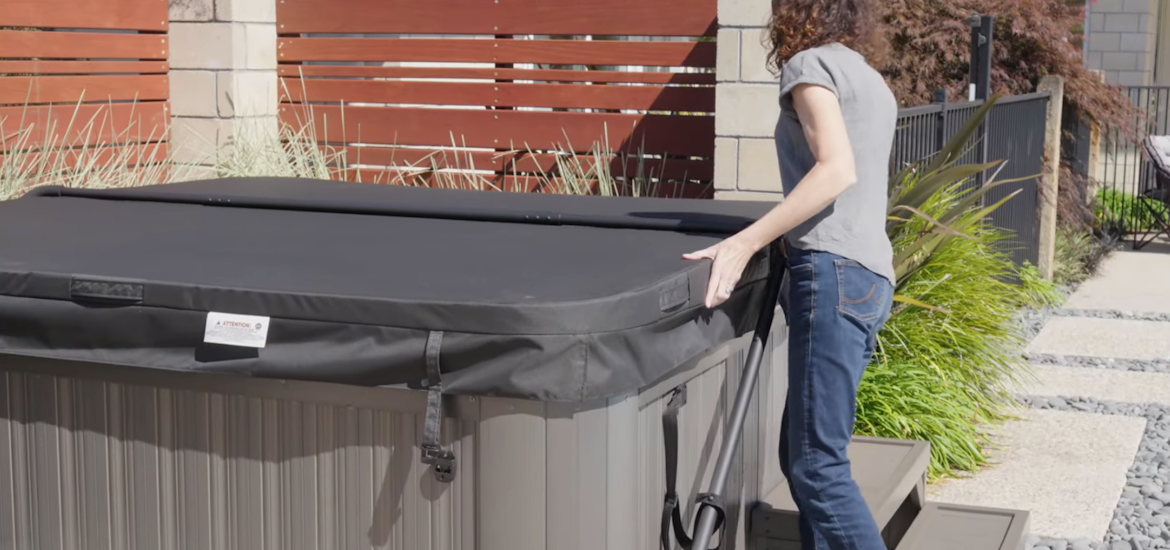 Attaching spa cover locks