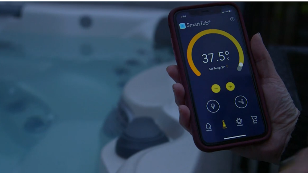 Realtech Spa Button How do I control my spa remotely? | Spa World NZ