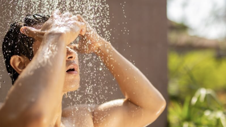 shower before using saltwater spa