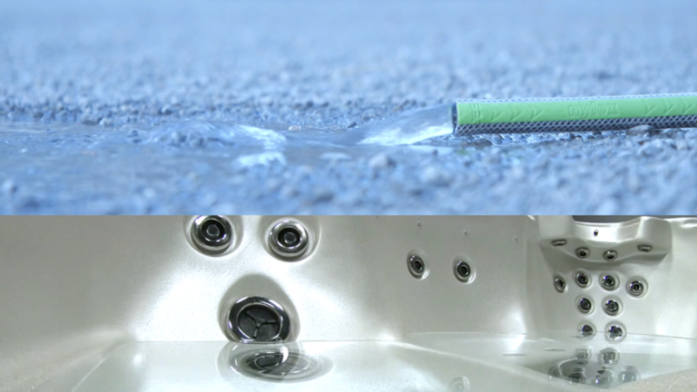 Hose out any residue