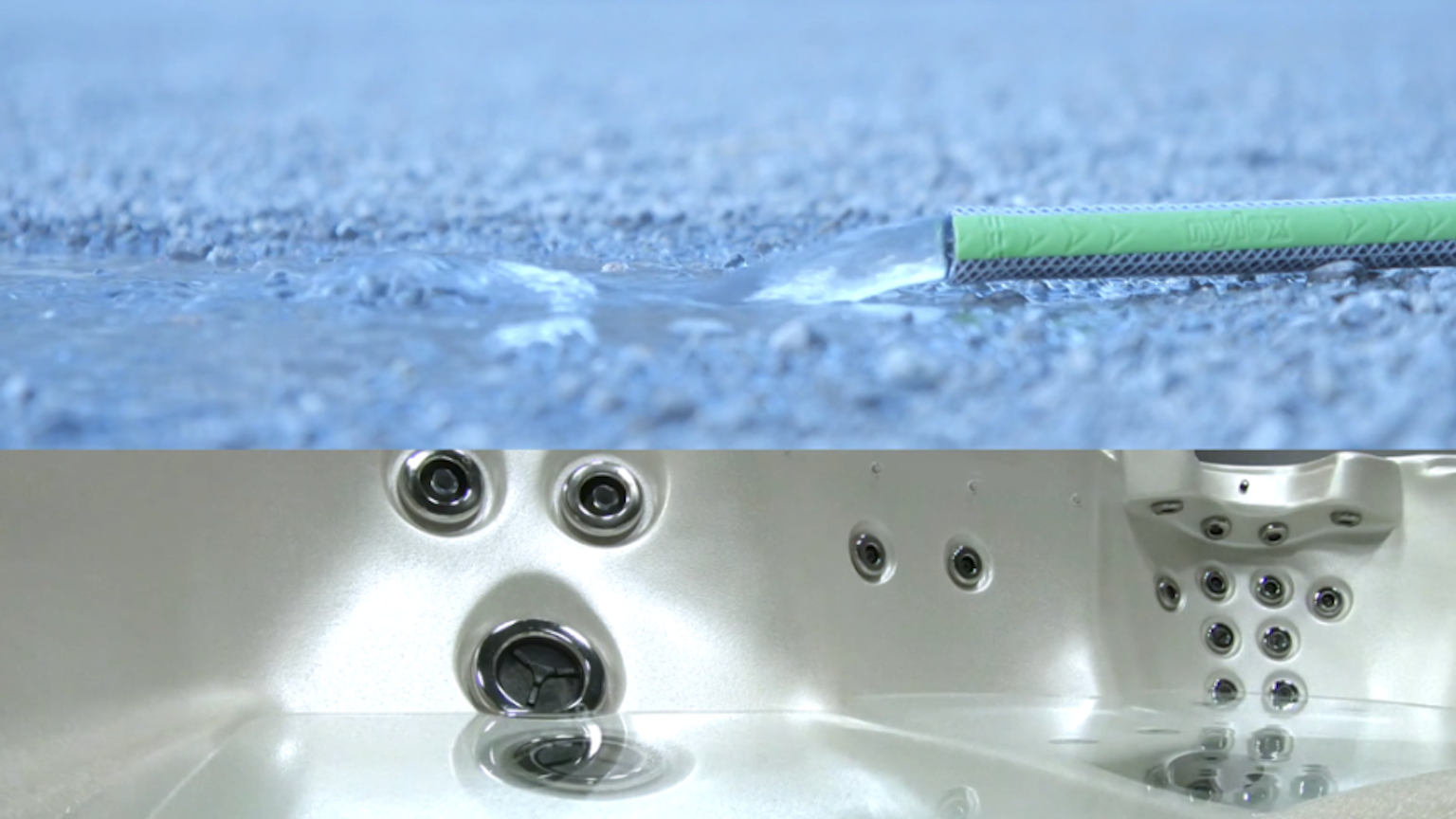 Hose out any residue