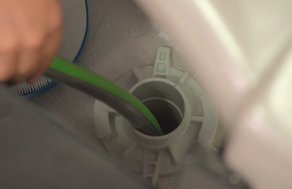 Refill spa with new water