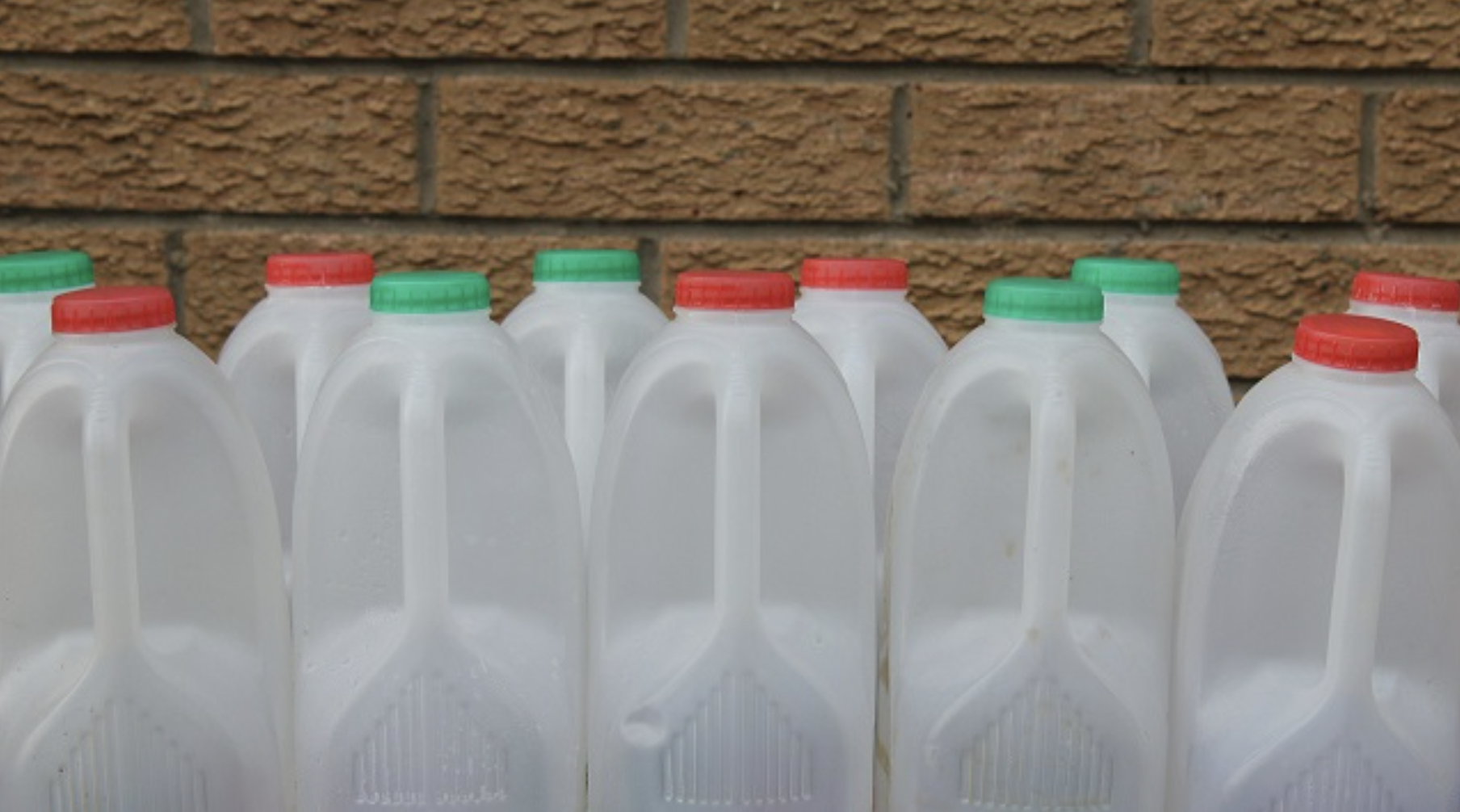 Turn plastic milk containers to spa ice packs