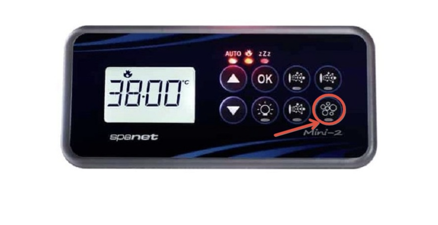 Turn on Spa blower on SpaNet controller