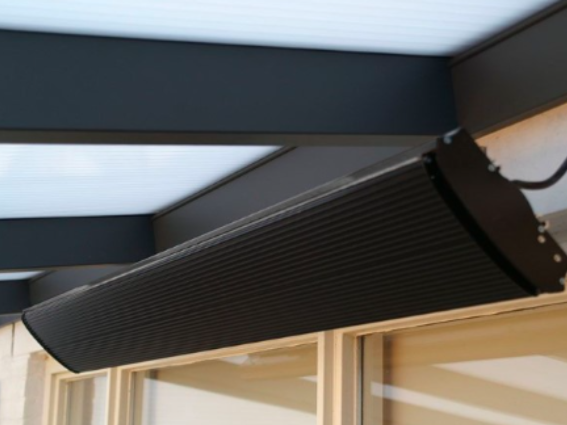 1800W Outdoor Electric Radiant Heater with Remote - Charcoal