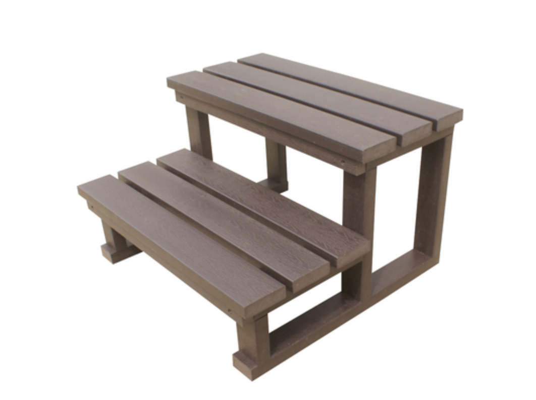 Two-Tier Spa Steps - Chocolate Color