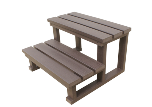 Two-Tier Spa Steps - Chocolate Color