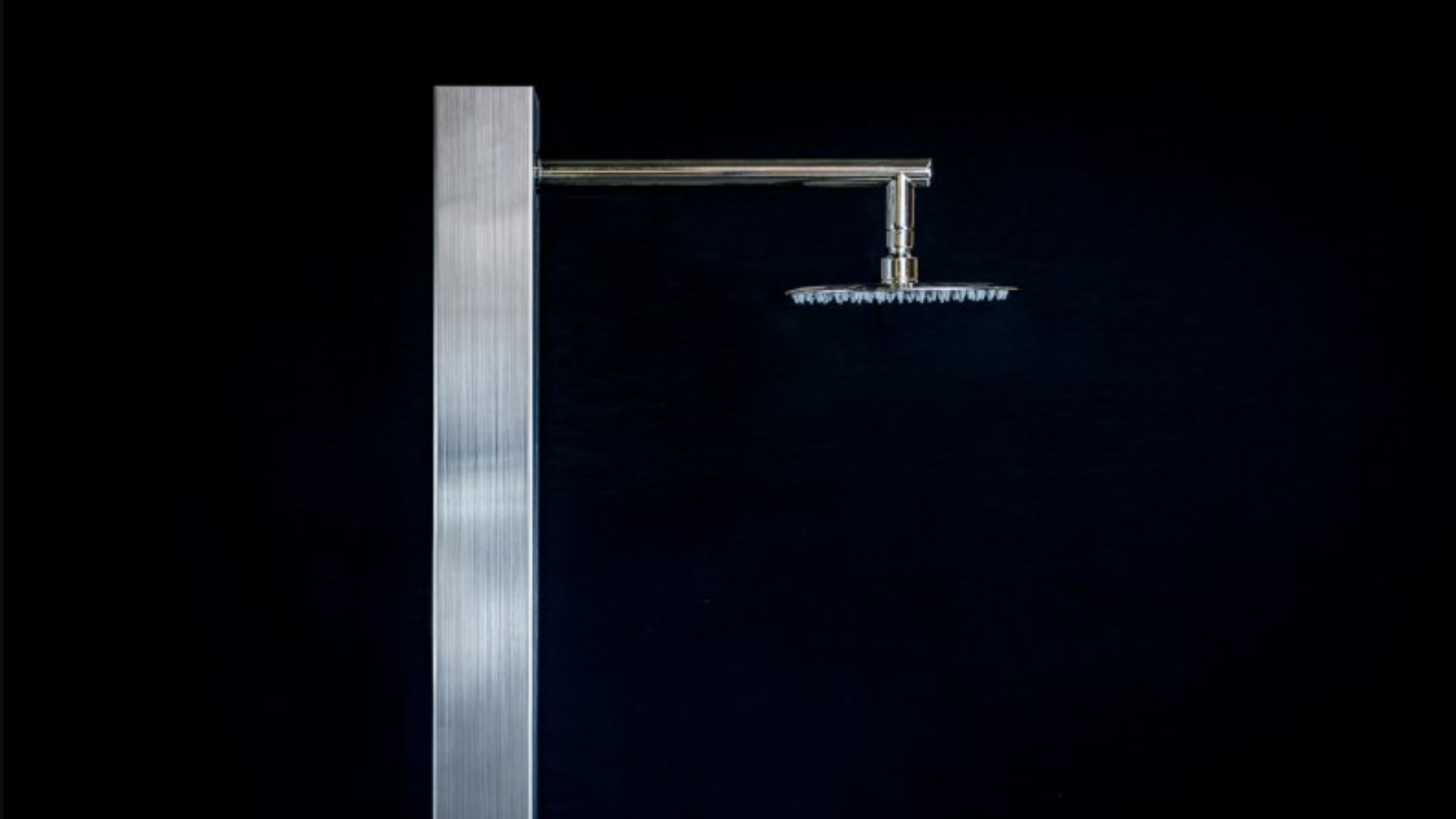 plumbed outdoor shower