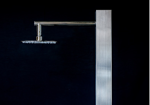 Miami Freestanding Outdoor Shower. Stainless Steel