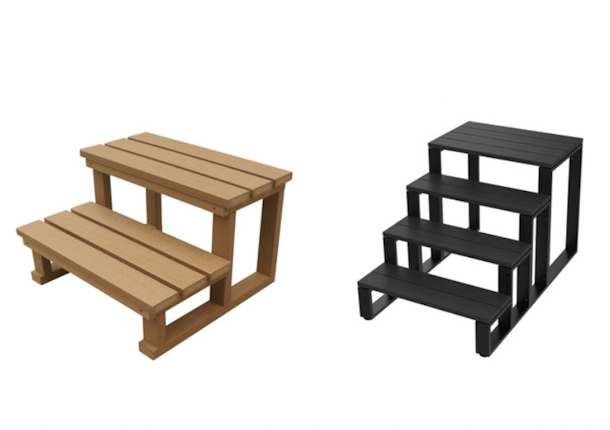 spa pool swim spa steps