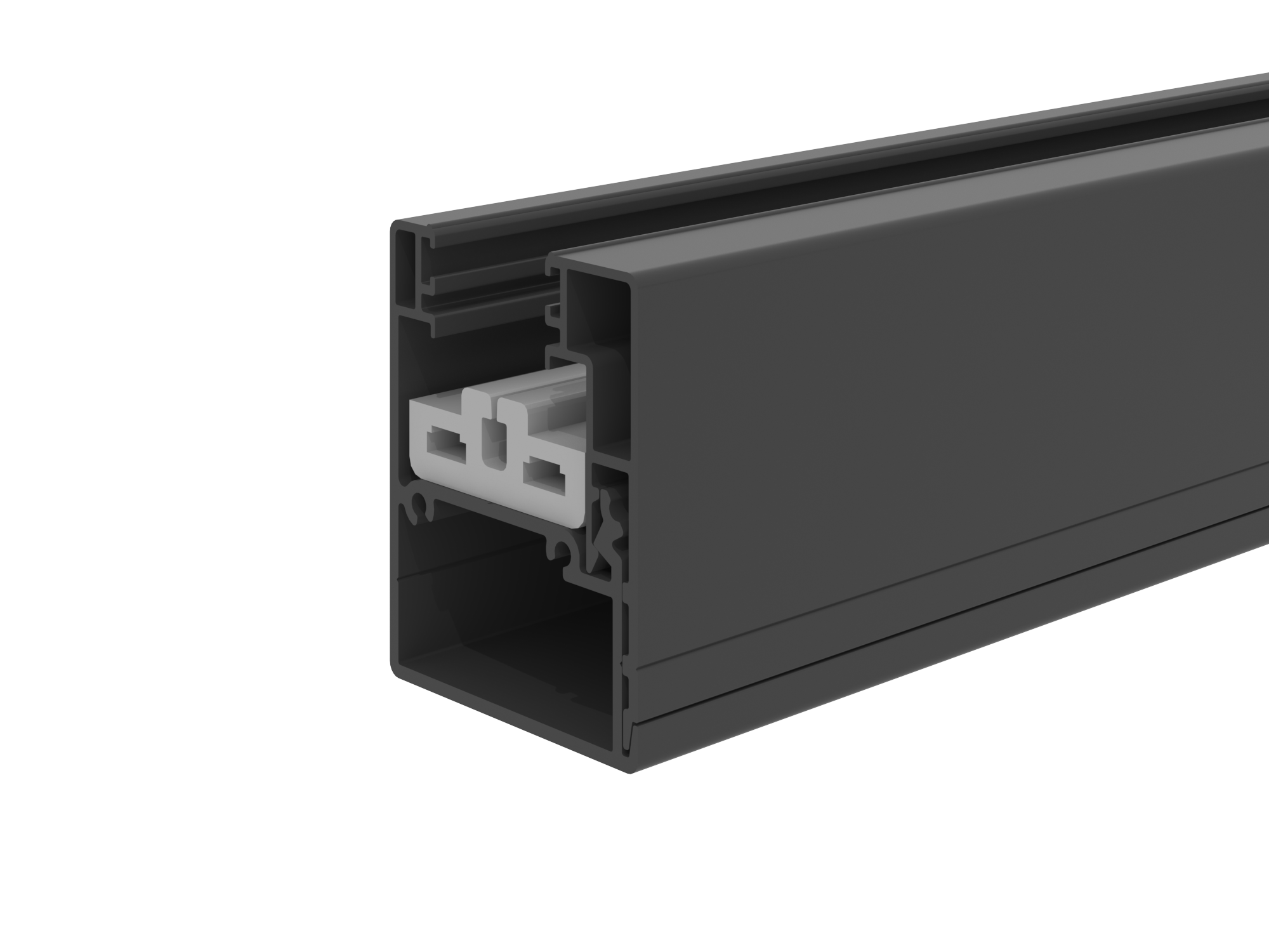 Zip Track side rail with plastic runner