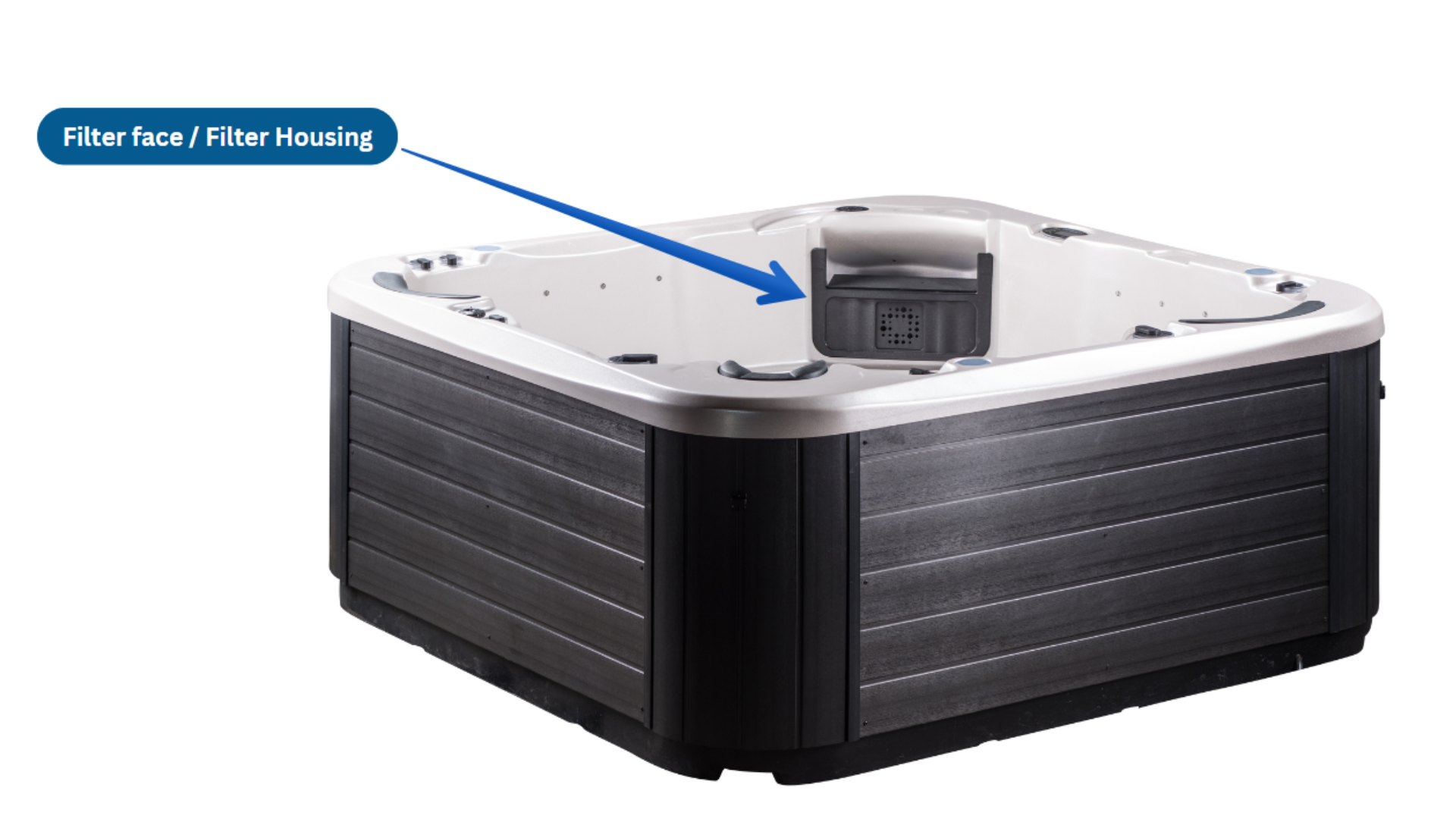 Vortex spa filter face