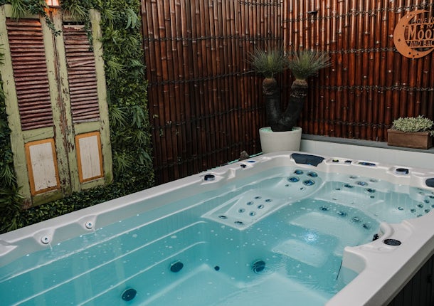 Aquagym swim spa inground in deck