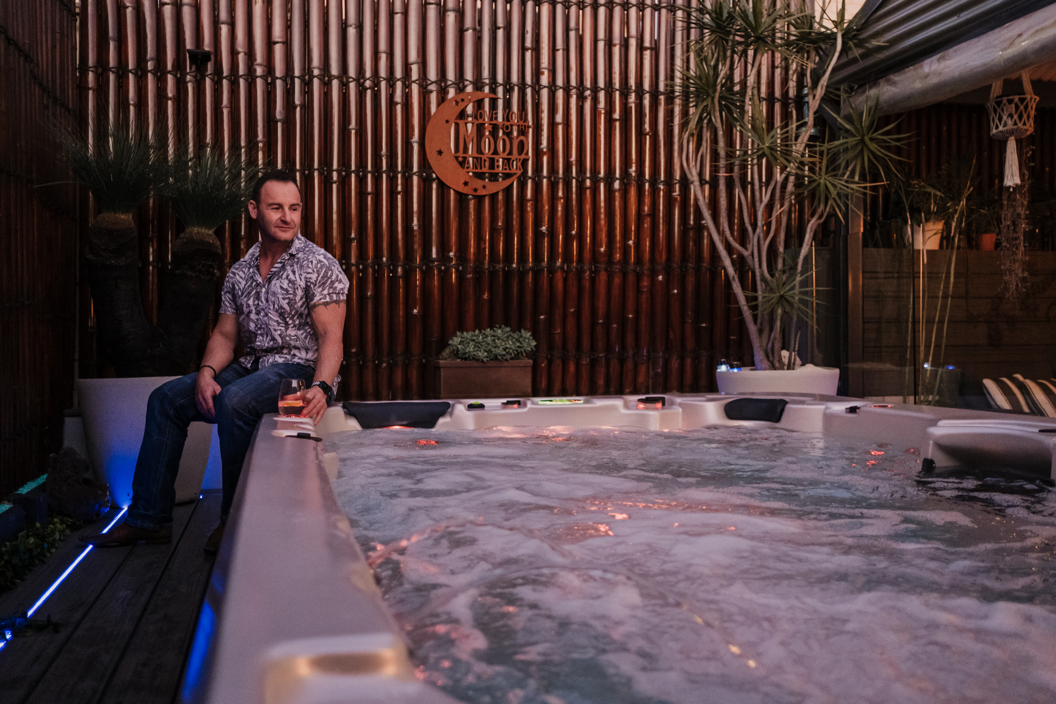 Aquagym installed bubbles on