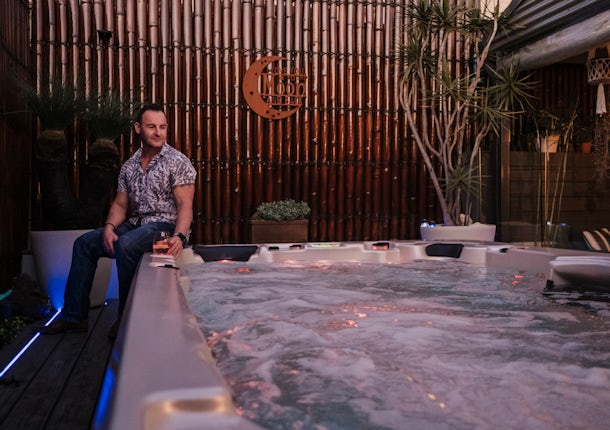 Aquagym installed bubbles on