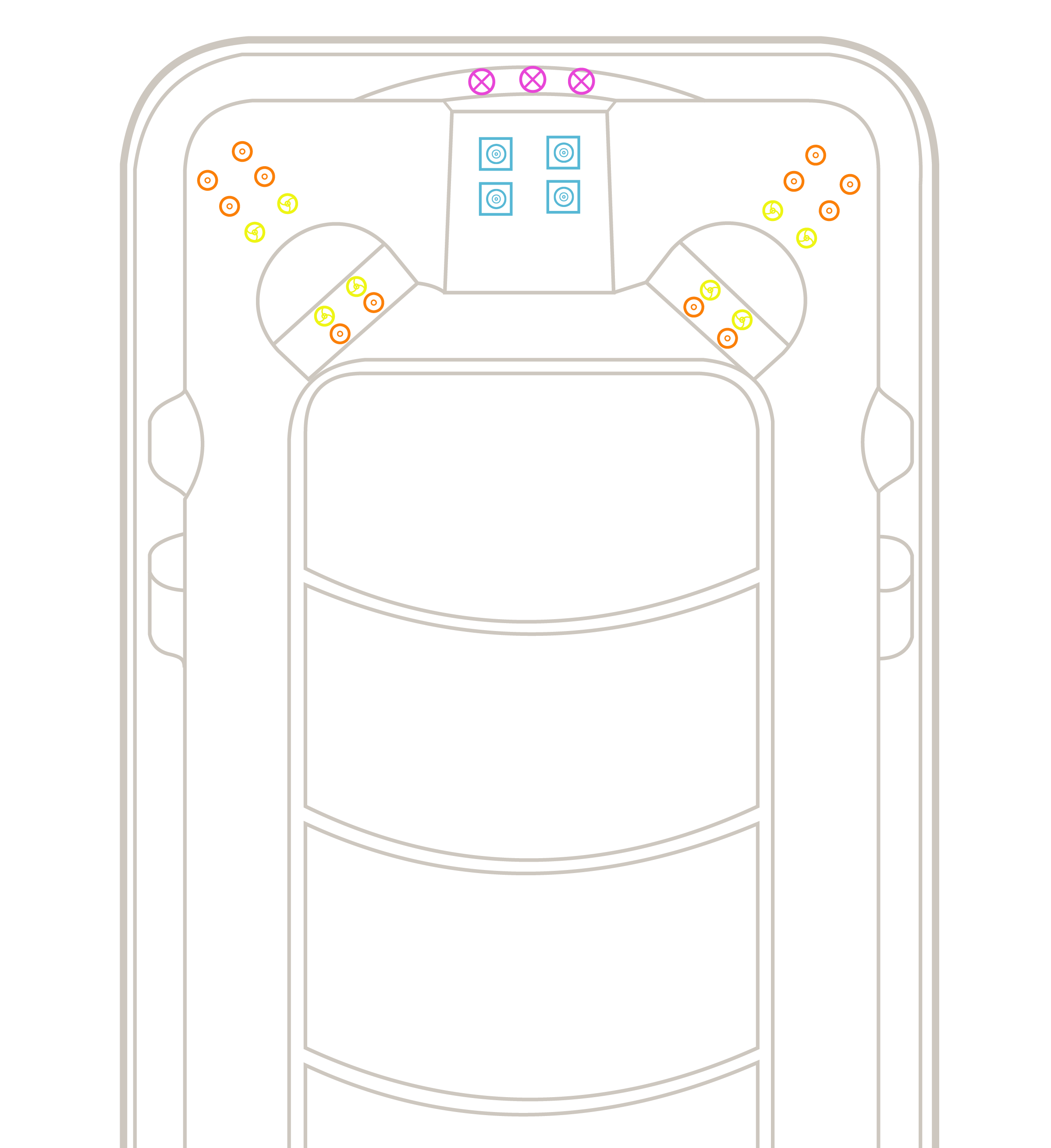 Vortex Aquagym Max Extreme 2024 model swim jets layout