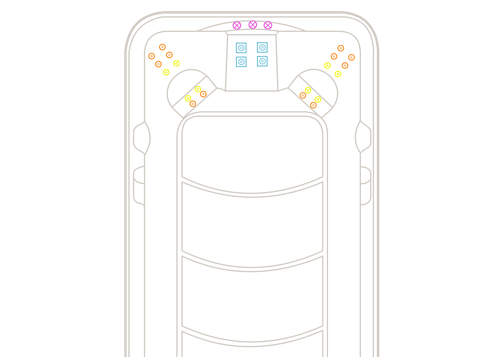 Vortex Aquagym Max Extreme 2024 model swim jets layout